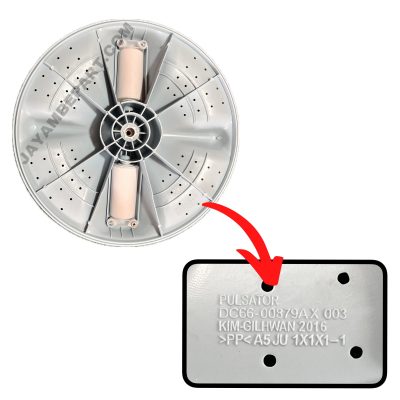 Comfortable Samsung 2 Roller Pulsator/ pulsator DC66-00879AX003 / Suteble for samsung top load washing machine. Samsung Pulsator for 6-7kg/ Fully Automatic Washing Machines pulsutor round soft - Image 3